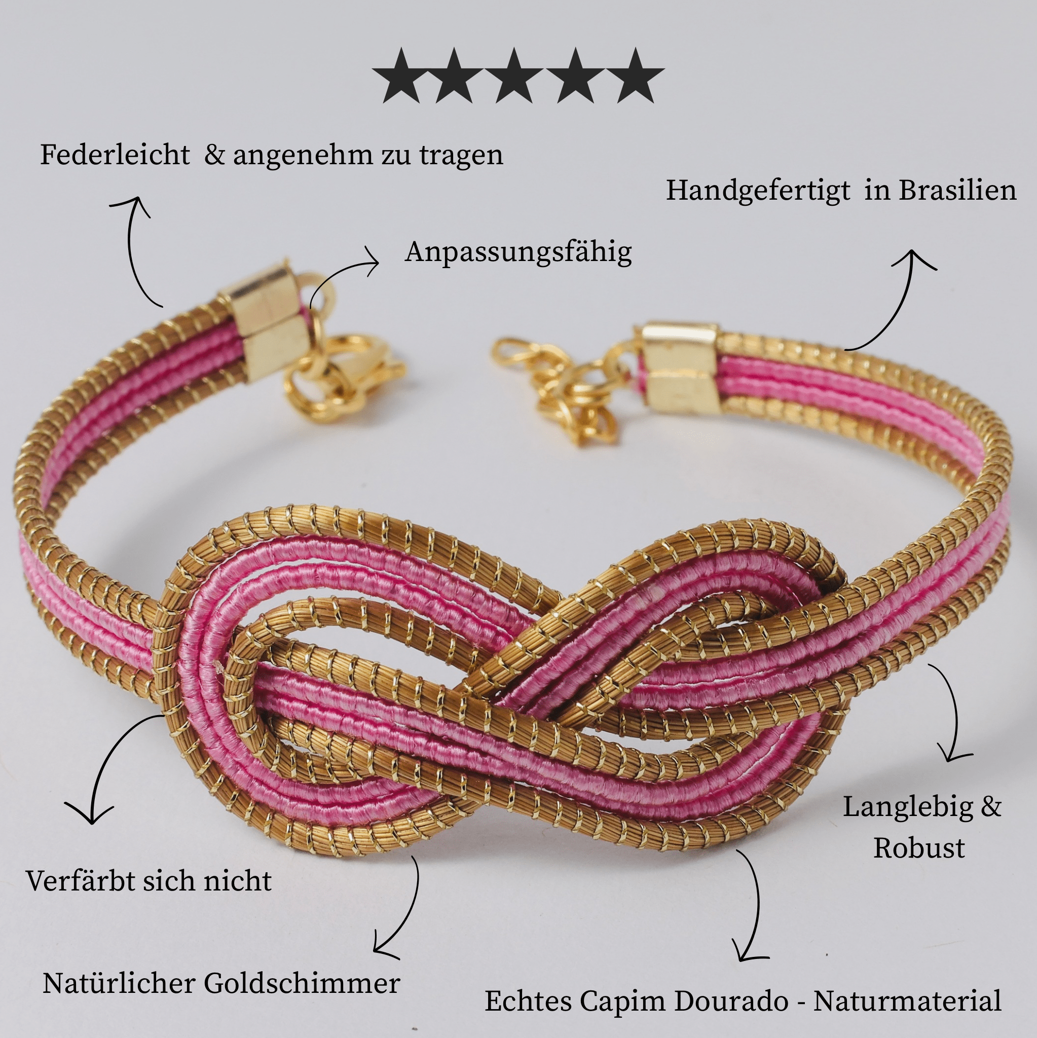 Armreif Lagosta – Handgemachtes Unikat aus Capim Dourado | Online kaufen bei Capido Shop