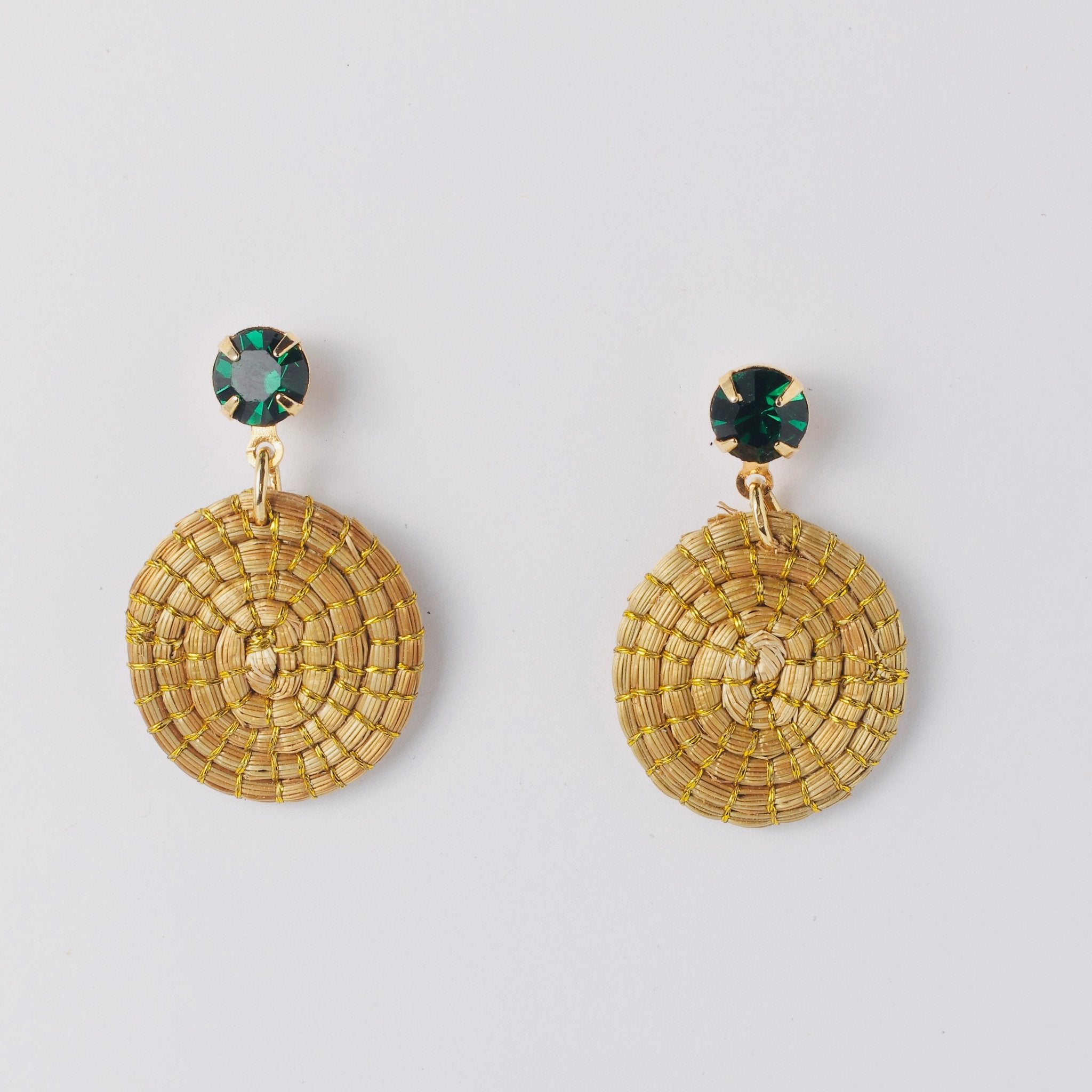 Ohrringe Esmeralda – Handgemachtes Unikat aus Capim Dourado | Online kaufen bei Capido Shop