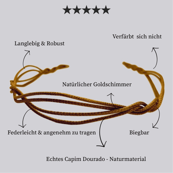 Haarreif Narciso – Handgemachtes Unikat aus Capim Dourado | Online kaufen bei Capido Shop