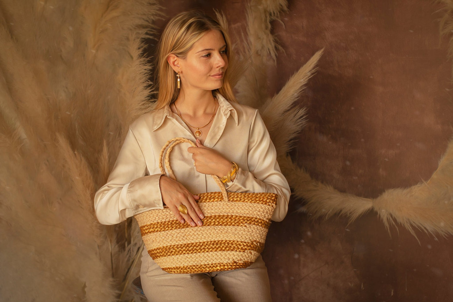 Tasche Marabá – Handgemachtes Unikat aus Capim Dourado | Online kaufen bei Capido Shop