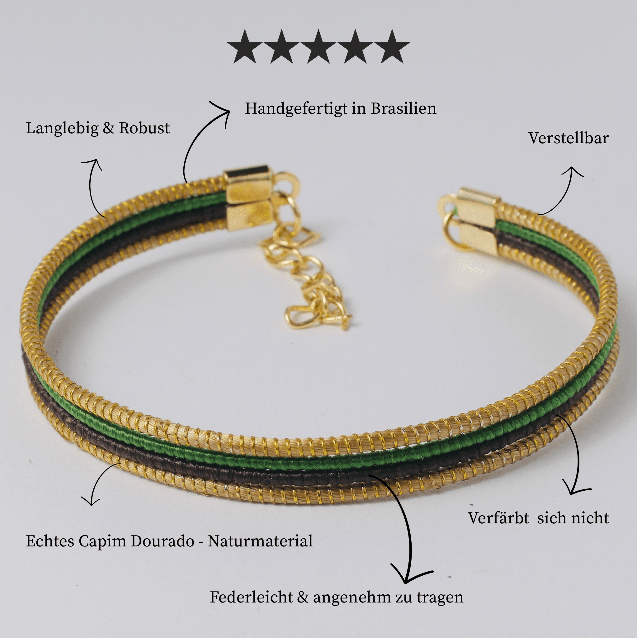 Armreif Tucano – Handgemachtes Unikat aus Capim Dourado | Online kaufen bei Capido Shop
