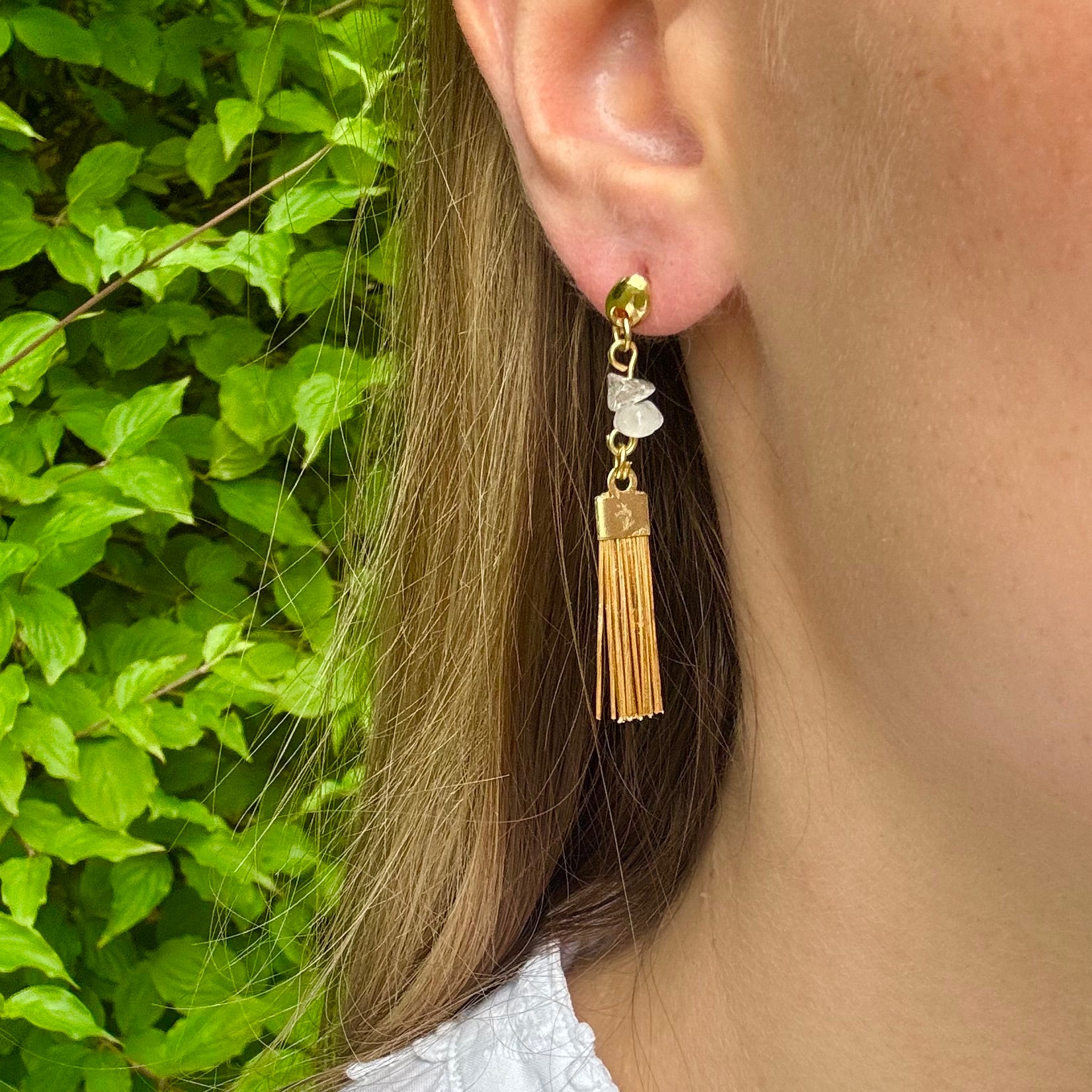 Ohrringe Agapanto – Handgemachtes Unikat aus Capim Dourado | Online kaufen bei Capido Shop