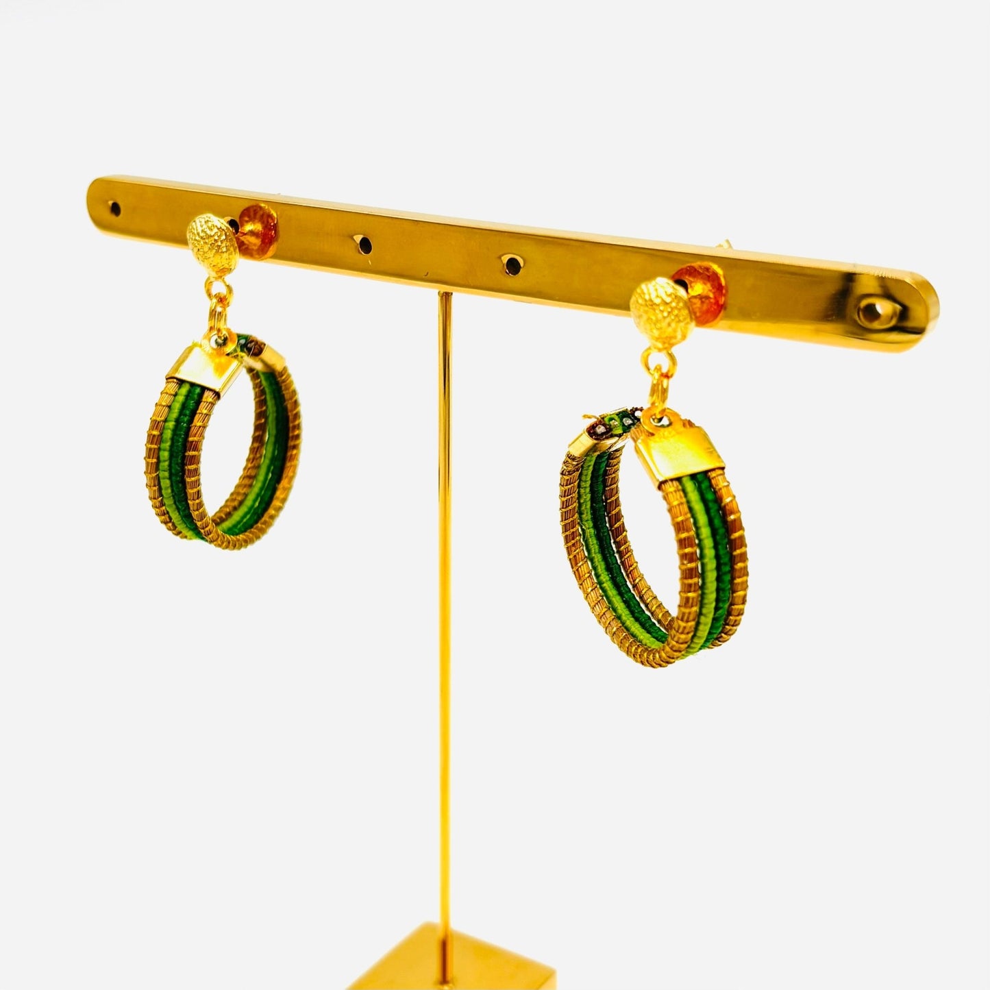 Ohrringe São Paulo – Handgemachtes Unikat aus Capim Dourado | Online kaufen bei Capido Shop