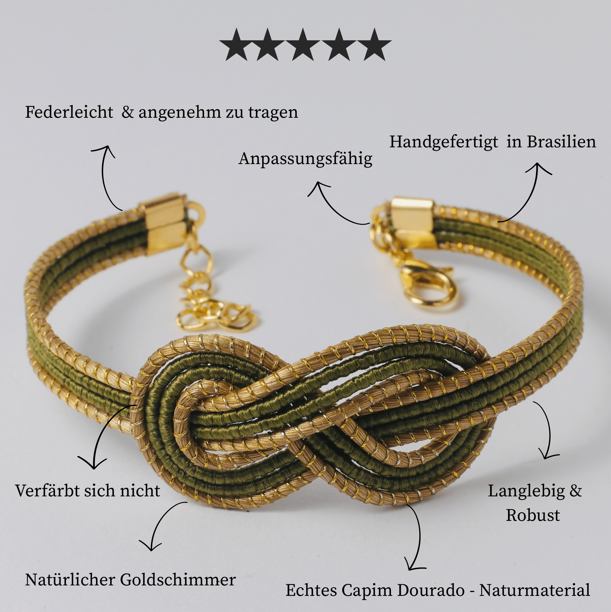 Armreif Patuá – Handgemachtes Unikat aus Capim Dourado | Online kaufen bei Capido Shop