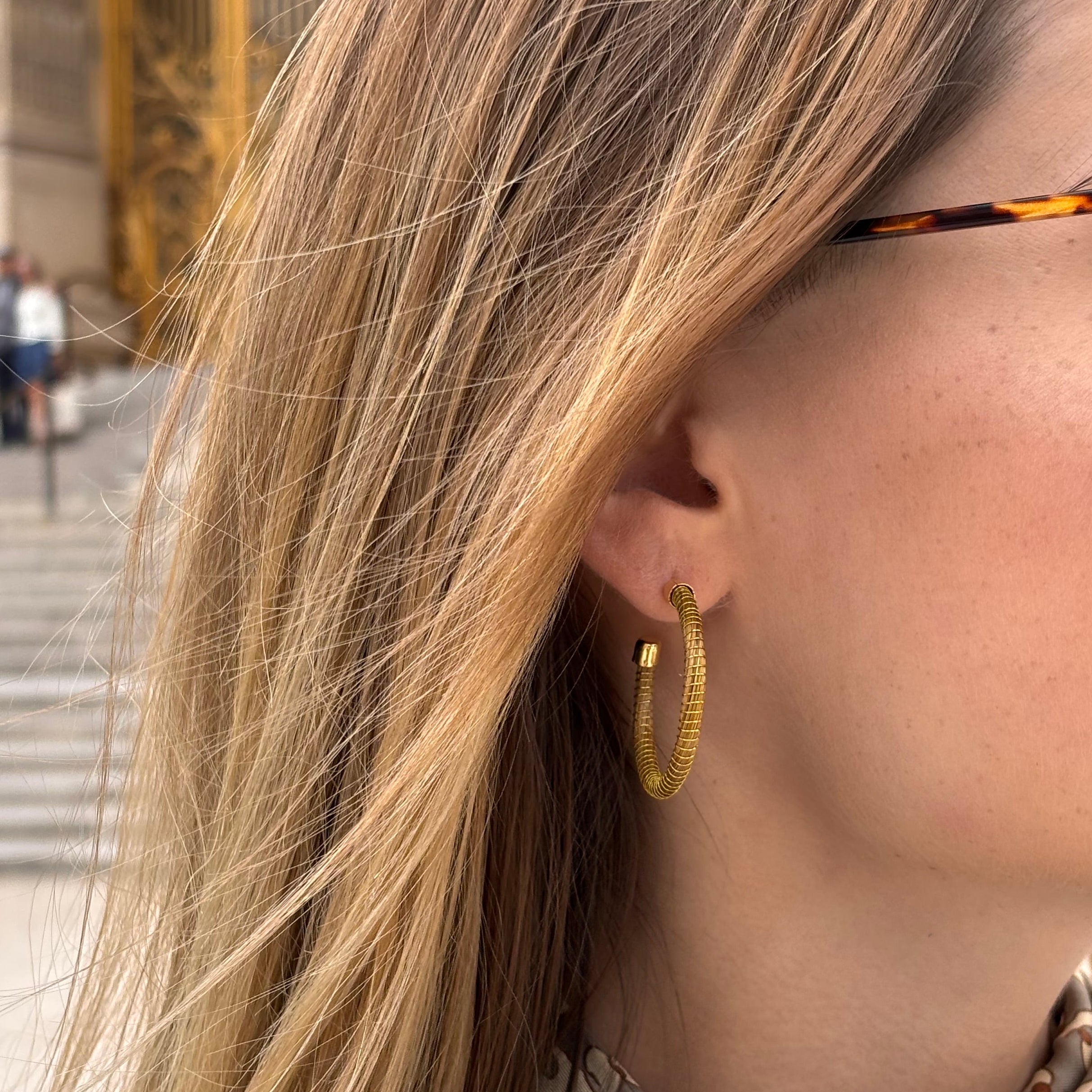 Ohrringe Argola – Handgemachtes Unikat aus Capim Dourado | Online kaufen bei Capido Shop