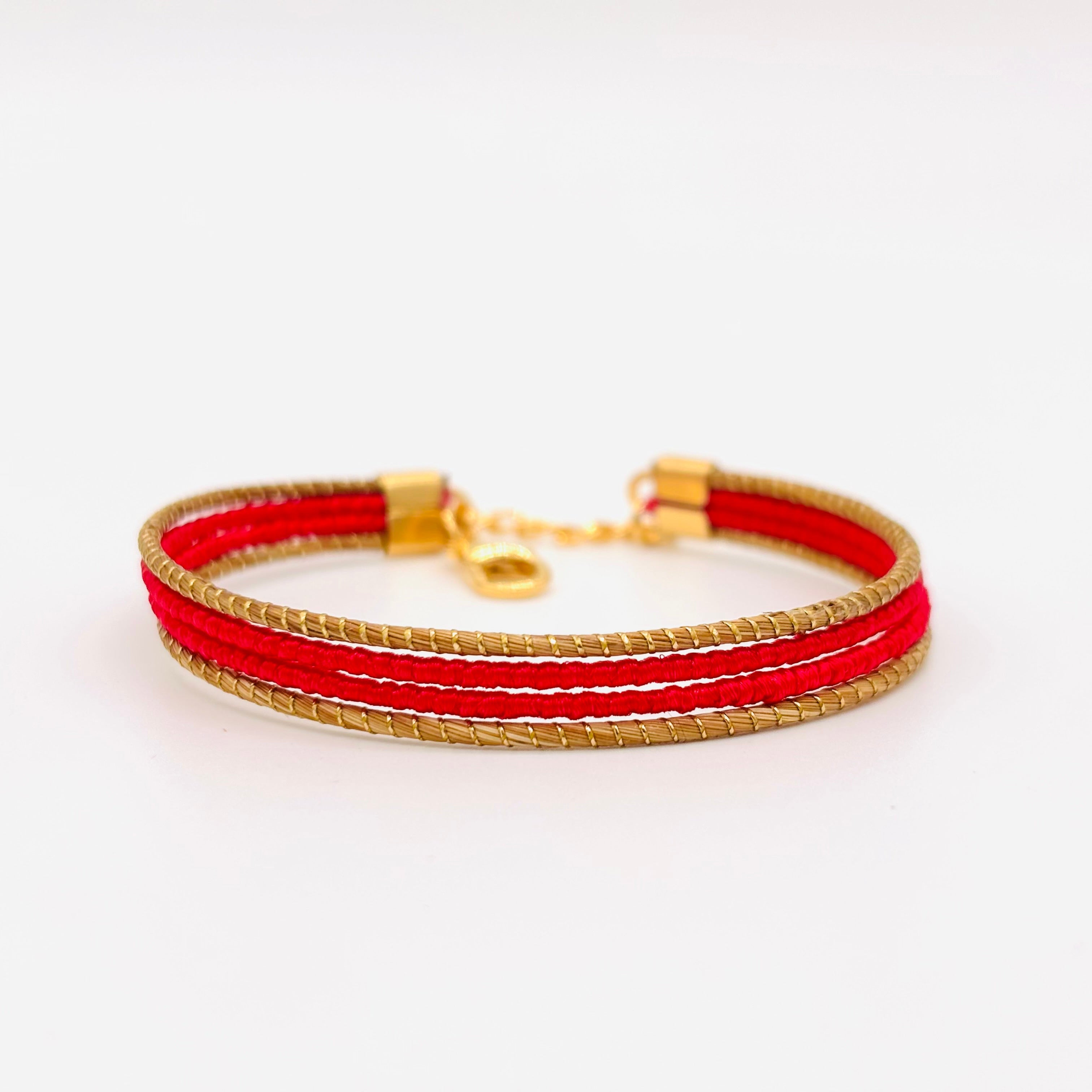 Armreif Paulas – Handgemachtes Unikat aus Capim Dourado | Online kaufen bei Capido Shop