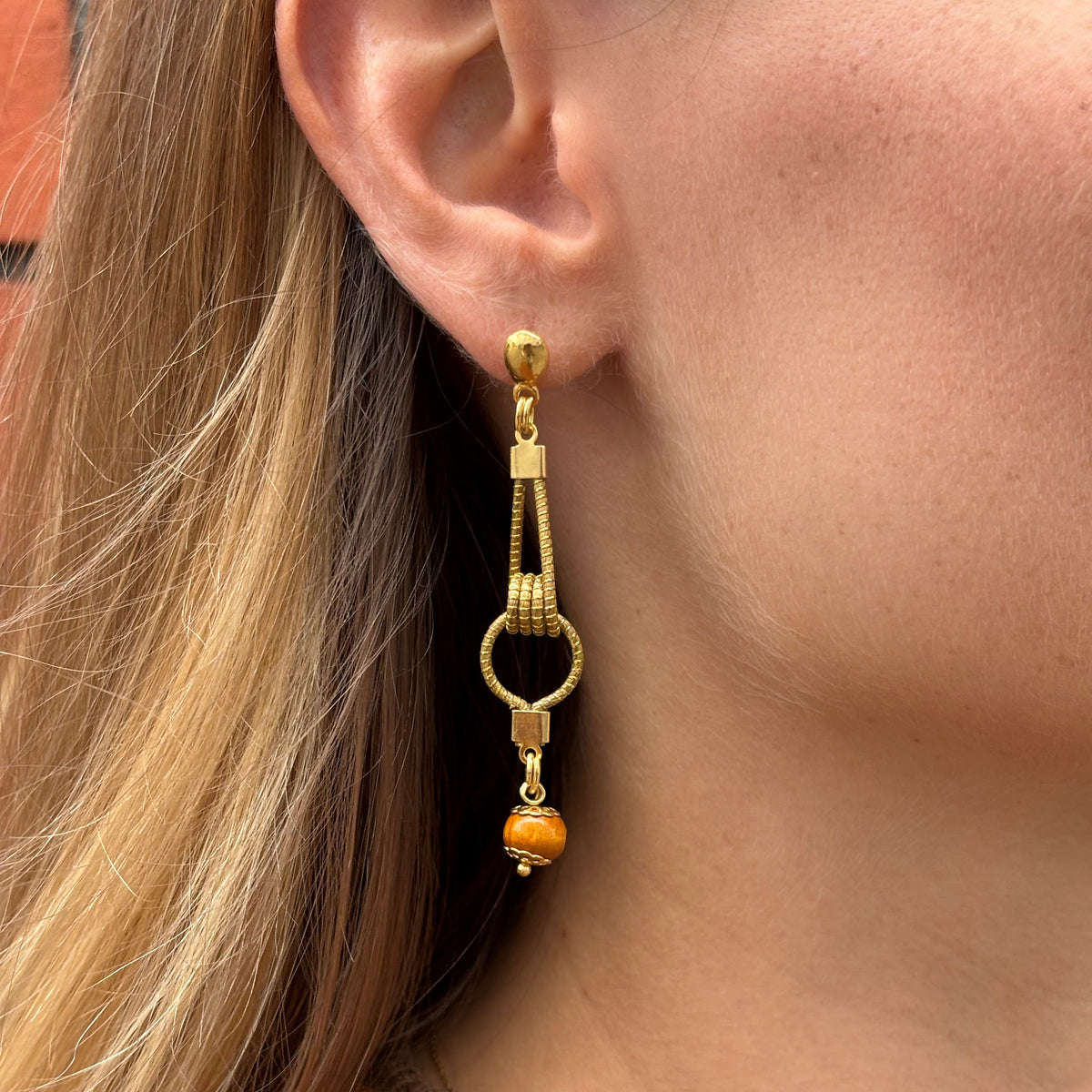 Ohrringe Pinho – Handgemachtes Unikat aus Capim Dourado | Online kaufen bei Capido Shop