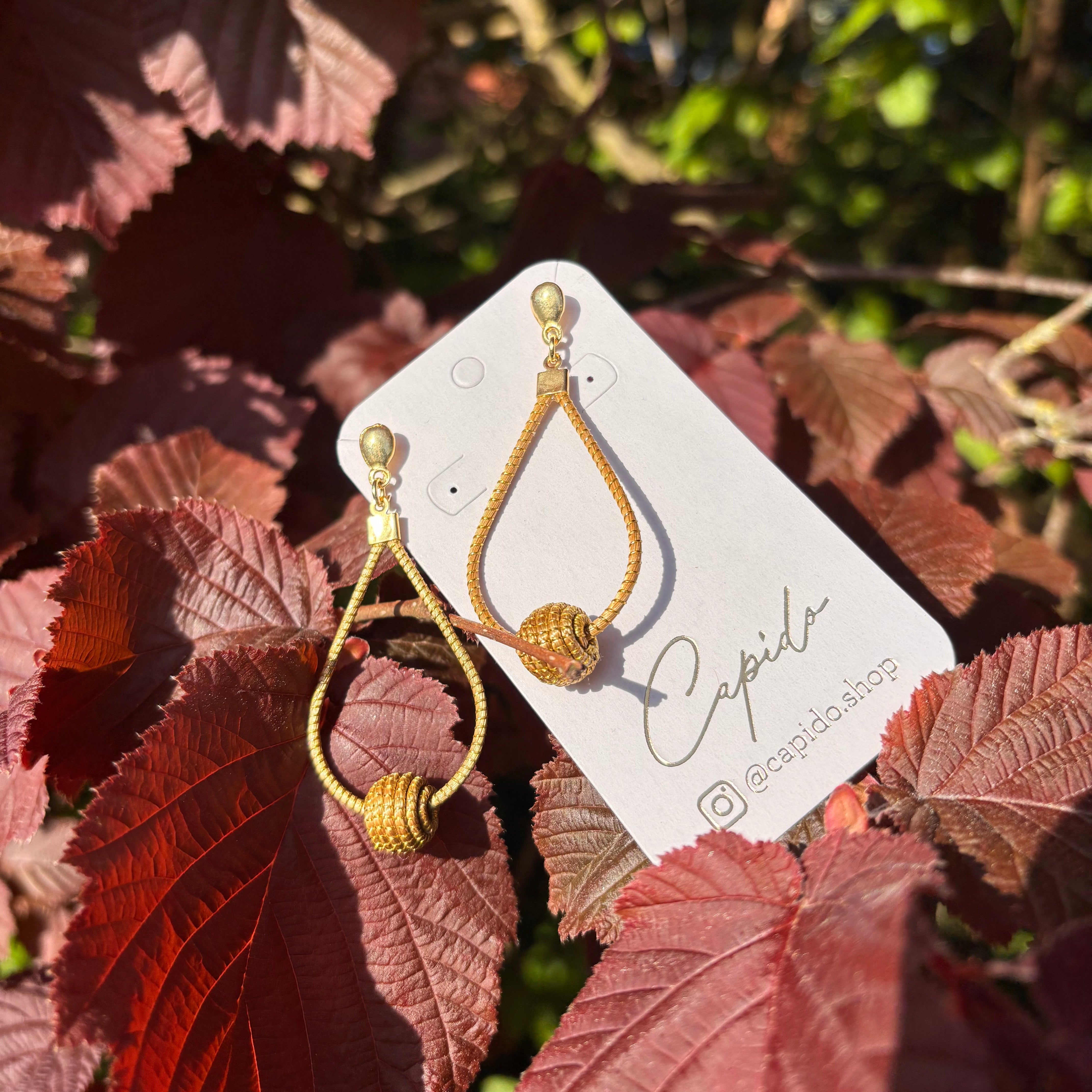 Ohrringe Jaci – Handgemachtes Unikat aus Capim Dourado | Online kaufen bei Capido Shop