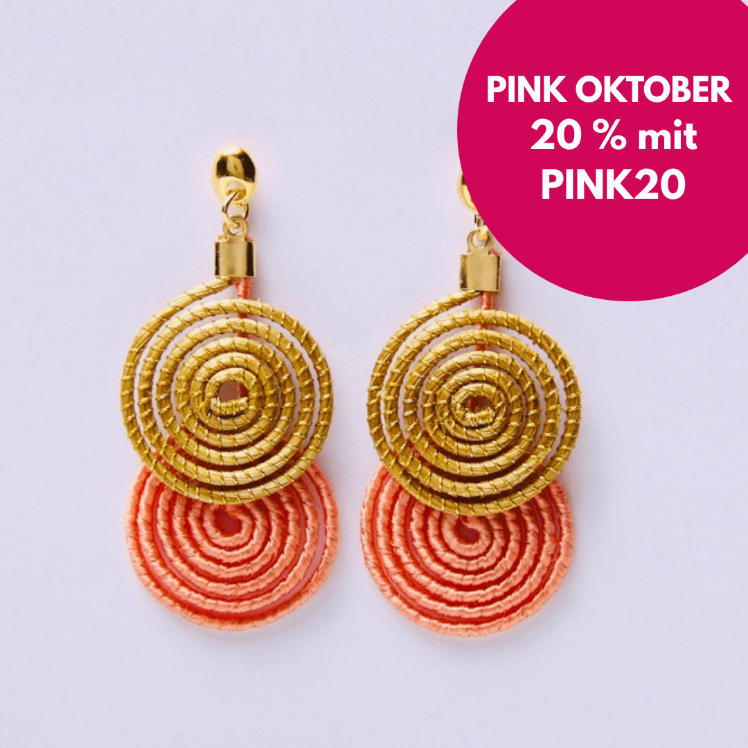 Ohrringe Begonia – Handgemachtes Unikat aus Capim Dourado | Online kaufen bei Capido Shop