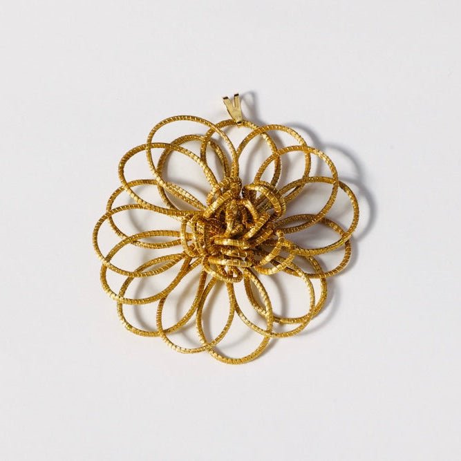 Anhänger Flor – Handgemachtes Unikat aus Capim Dourado | Online kaufen bei Capido Shop