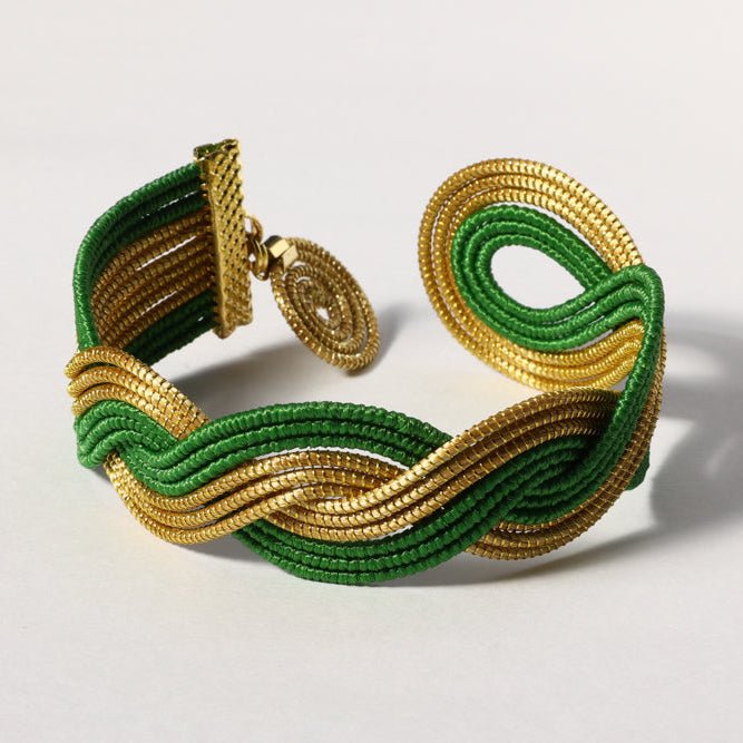 Armreif Verde – Handgemachtes Unikat aus Capim Dourado | Online kaufen bei Capido Shop