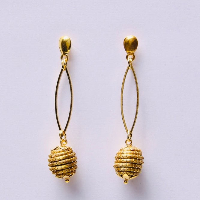 Ohrringe Tangua – Handgemachtes Unikat aus Capim Dourado | Online kaufen bei Capido Shop