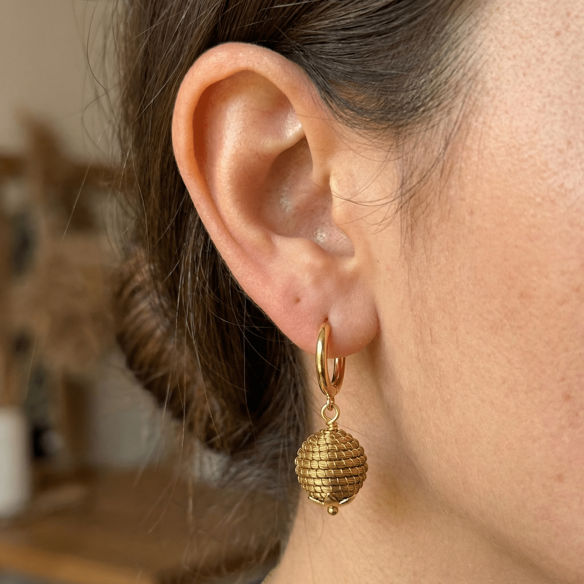 Ohrringe Sul – Handgemachtes Unikat aus Capim Dourado | Online kaufen bei Capido Shop