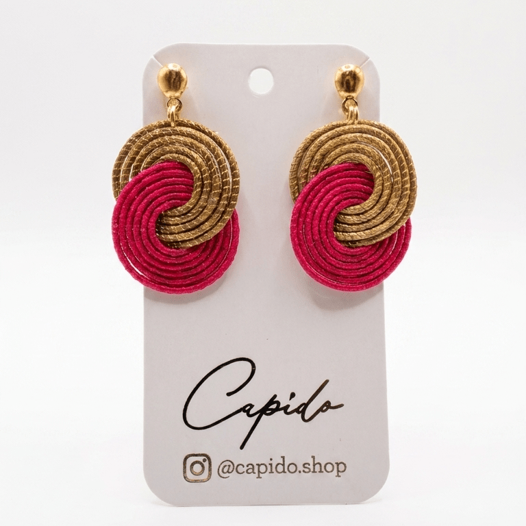 Ohrringe Tainha – Handgemachtes Unikat aus Capim Dourado | Online kaufen bei Capido Shop
