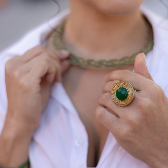 Ring Grama – Handgemachtes Unikat aus Capim Dourado | Online kaufen bei Capido Shop
