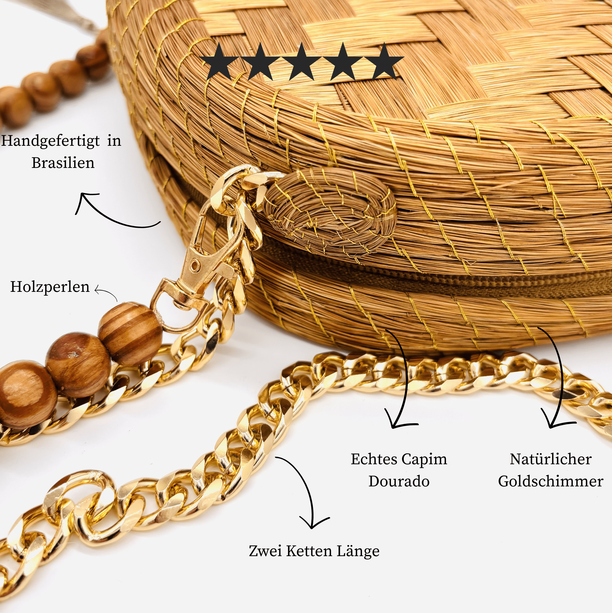 Tasche Sambaqui – Handgemachtes Unikat aus Capim Dourado | Online kaufen bei Capido Shop