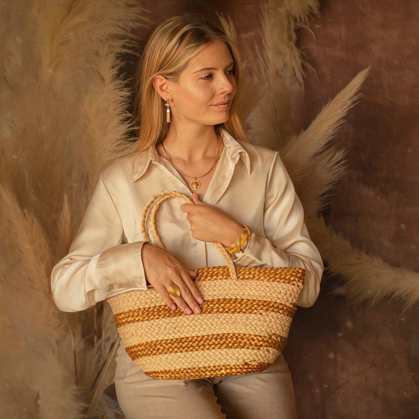 Tasche Marabá – Handgemachtes Unikat aus Capim Dourado | Online kaufen bei Capido Shop