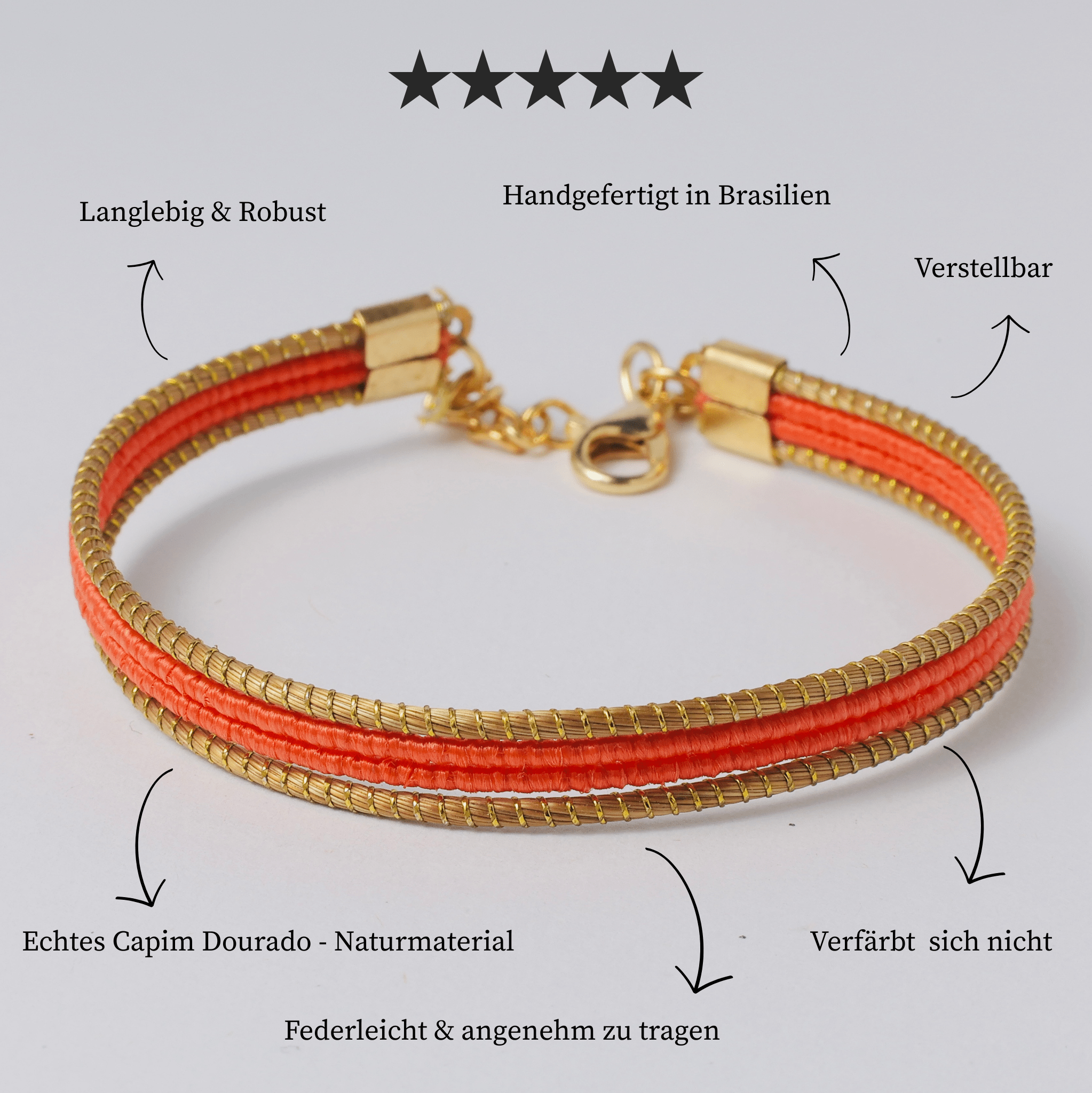 Armreif Baiacu – Handgemachtes Unikat aus Capim Dourado | Online kaufen bei Capido Shop