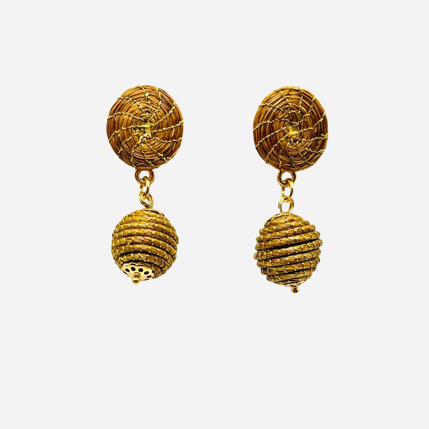 Ohrringe Brusque – Handgemachtes Unikat aus Capim Dourado | Online kaufen bei Capido Shop
