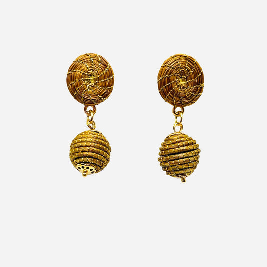 Ohrringe Brusque – Handgemachtes Unikat aus Capim Dourado | Online kaufen bei Capido Shop
