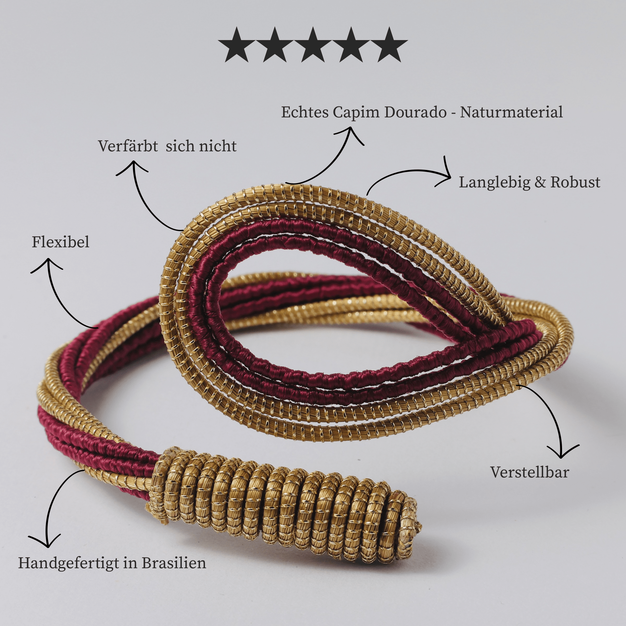 Armreif Cipó – Handgemachtes Unikat aus Capim Dourado | Online kaufen bei Capido Shop