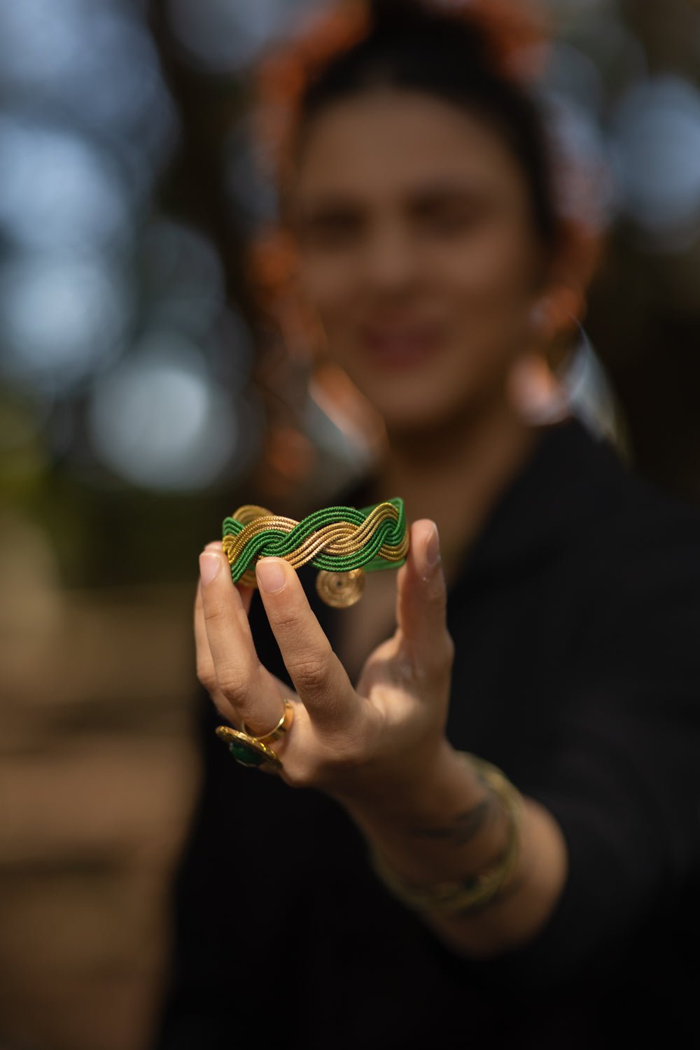 Armreif Verde – Handgemachtes Unikat aus Capim Dourado | Online kaufen bei Capido Shop