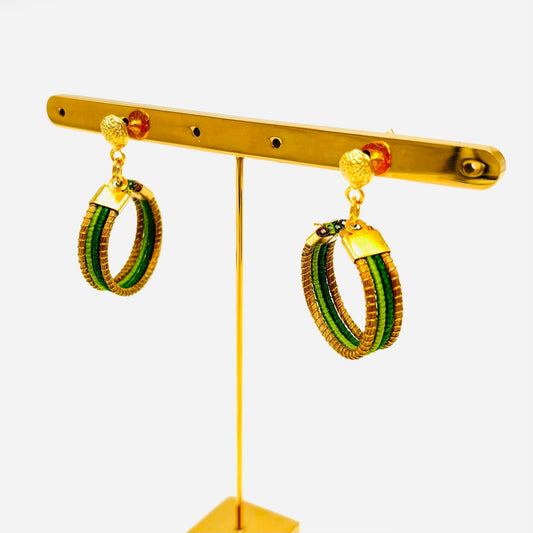 Ohrringe São Paulo – Handgemachtes Unikat aus Capim Dourado | Online kaufen bei Capido Shop