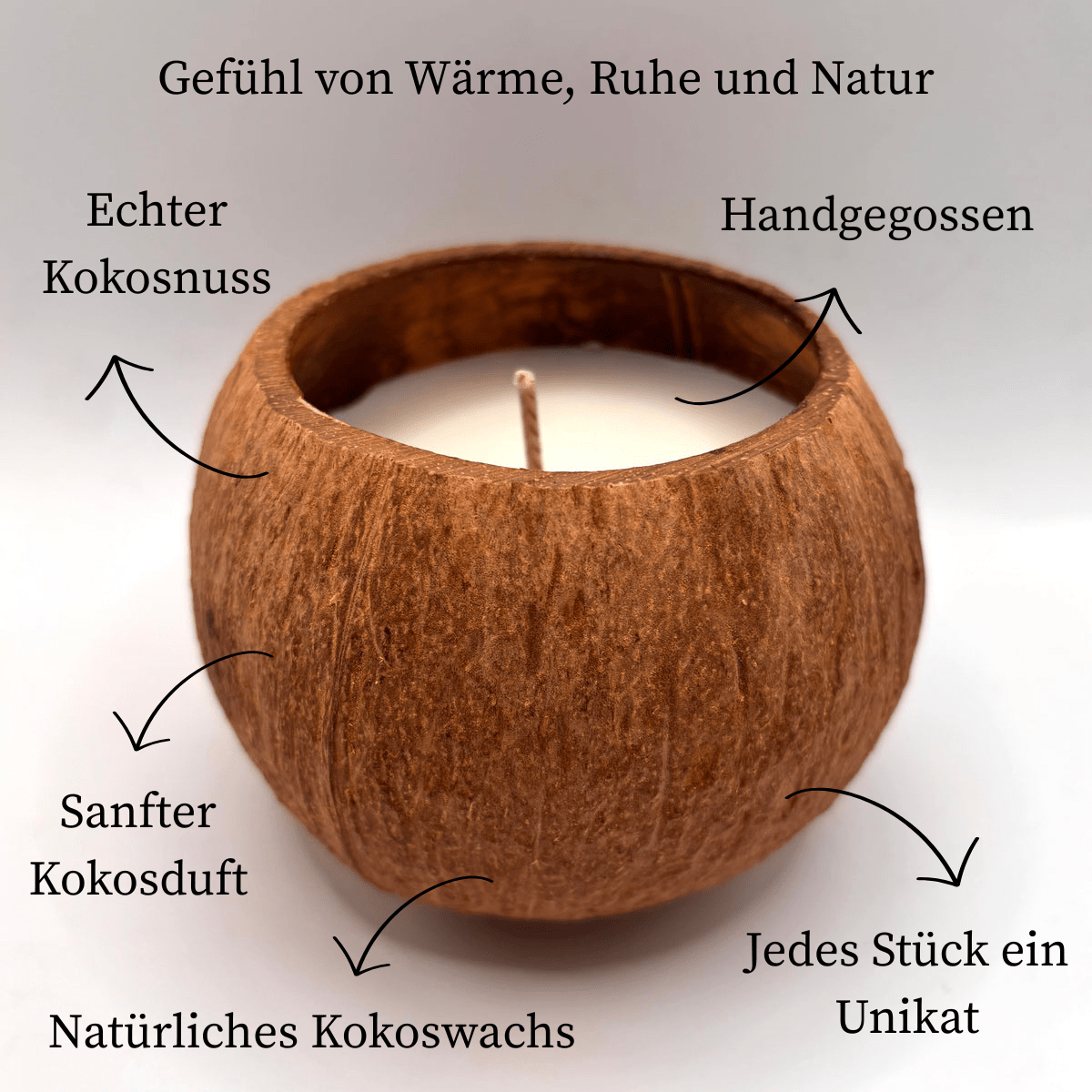 Brisa by Capido – Natürliche Kokoskerze – Handgemachtes Unikat aus Capim Dourado | Online kaufen bei Capido Shop