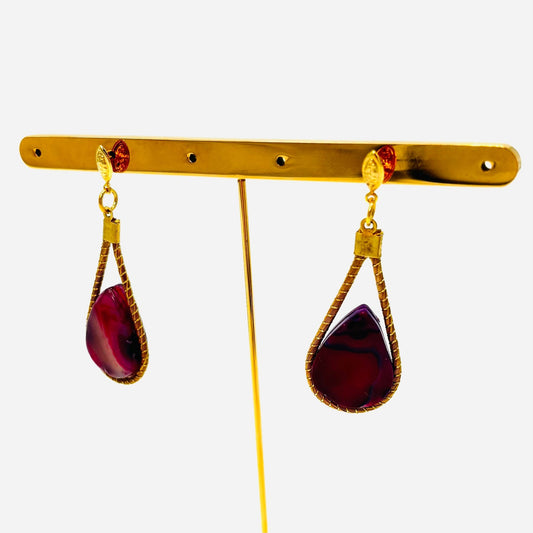 Ohrringe Araxá – Handgemachtes Unikat aus Capim Dourado | Online kaufen bei Capido Shop