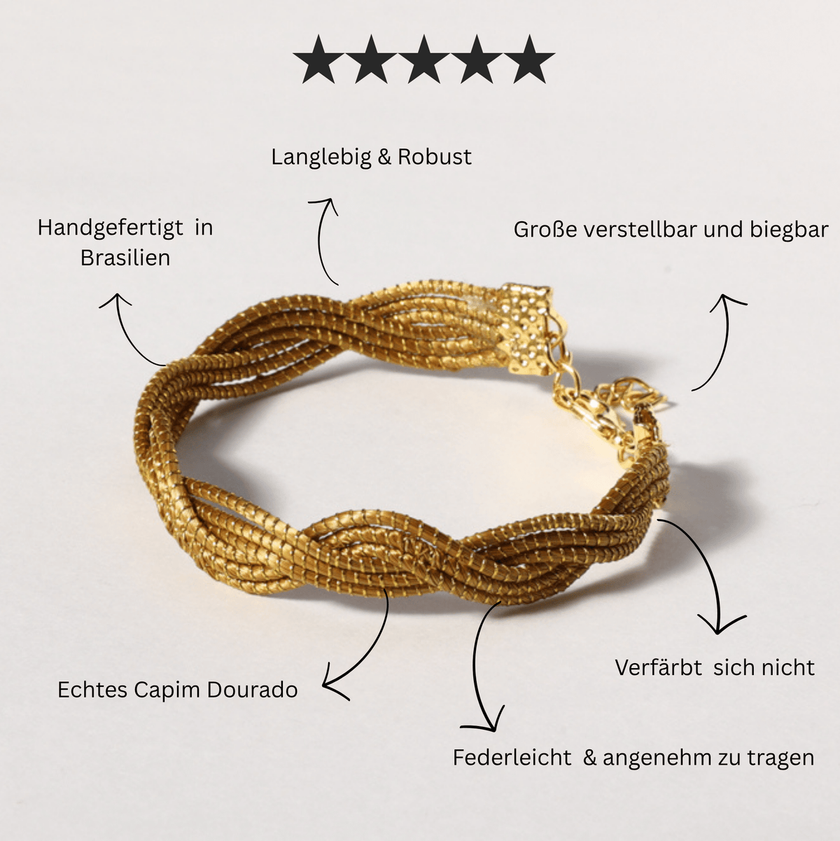 Armreif Atuba – Handgemachtes Unikat aus Capim Dourado | Online kaufen bei Capido Shop