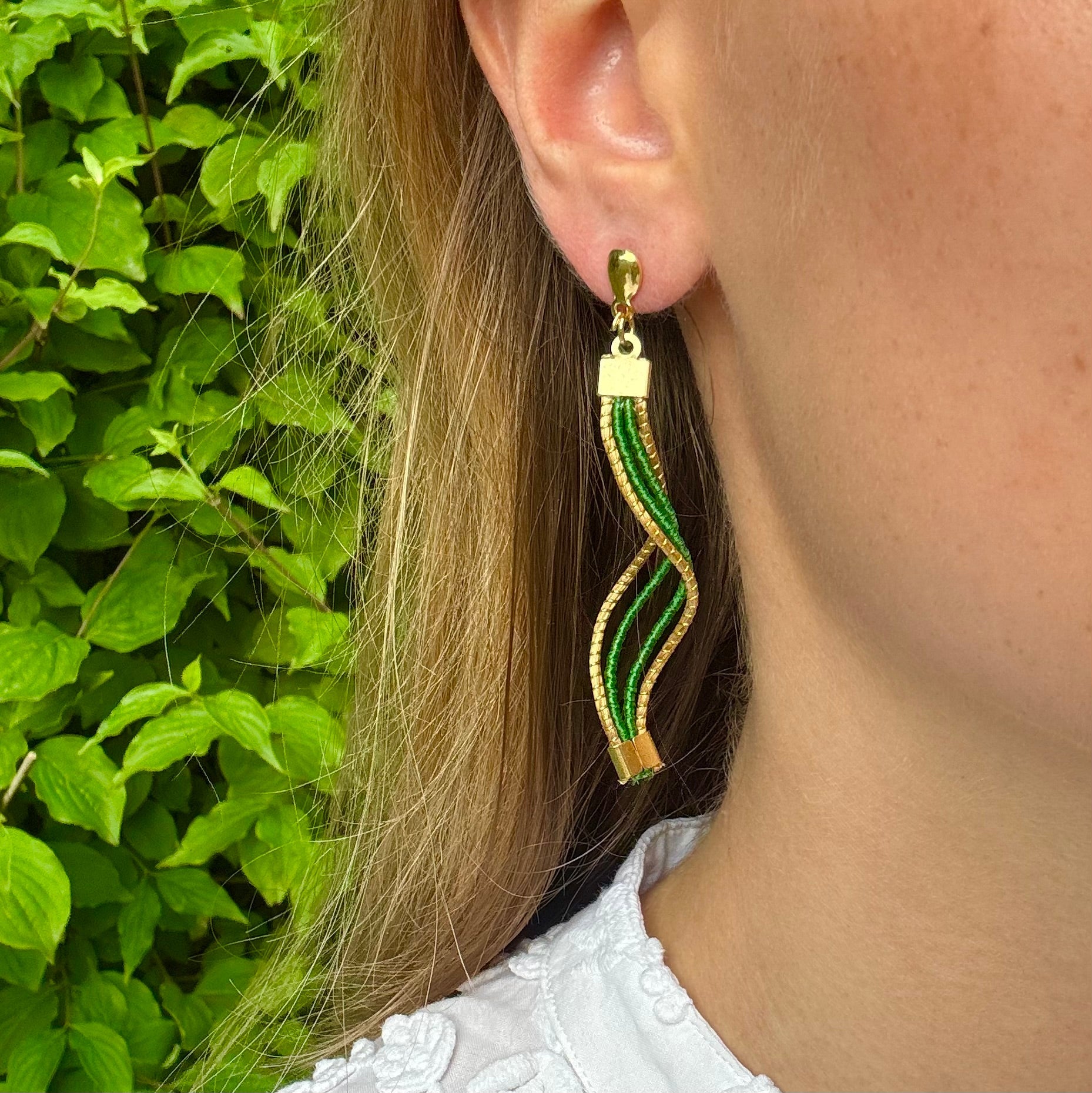 Ohrringe Matis – Handgemachtes Unikat aus Capim Dourado | Online kaufen bei Capido Shop