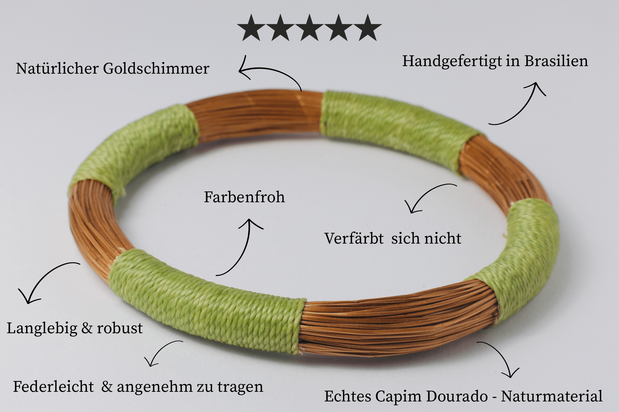 Armreif Tartaruga – Handgemachtes Unikat aus Capim Dourado | Online kaufen bei Capido Shop