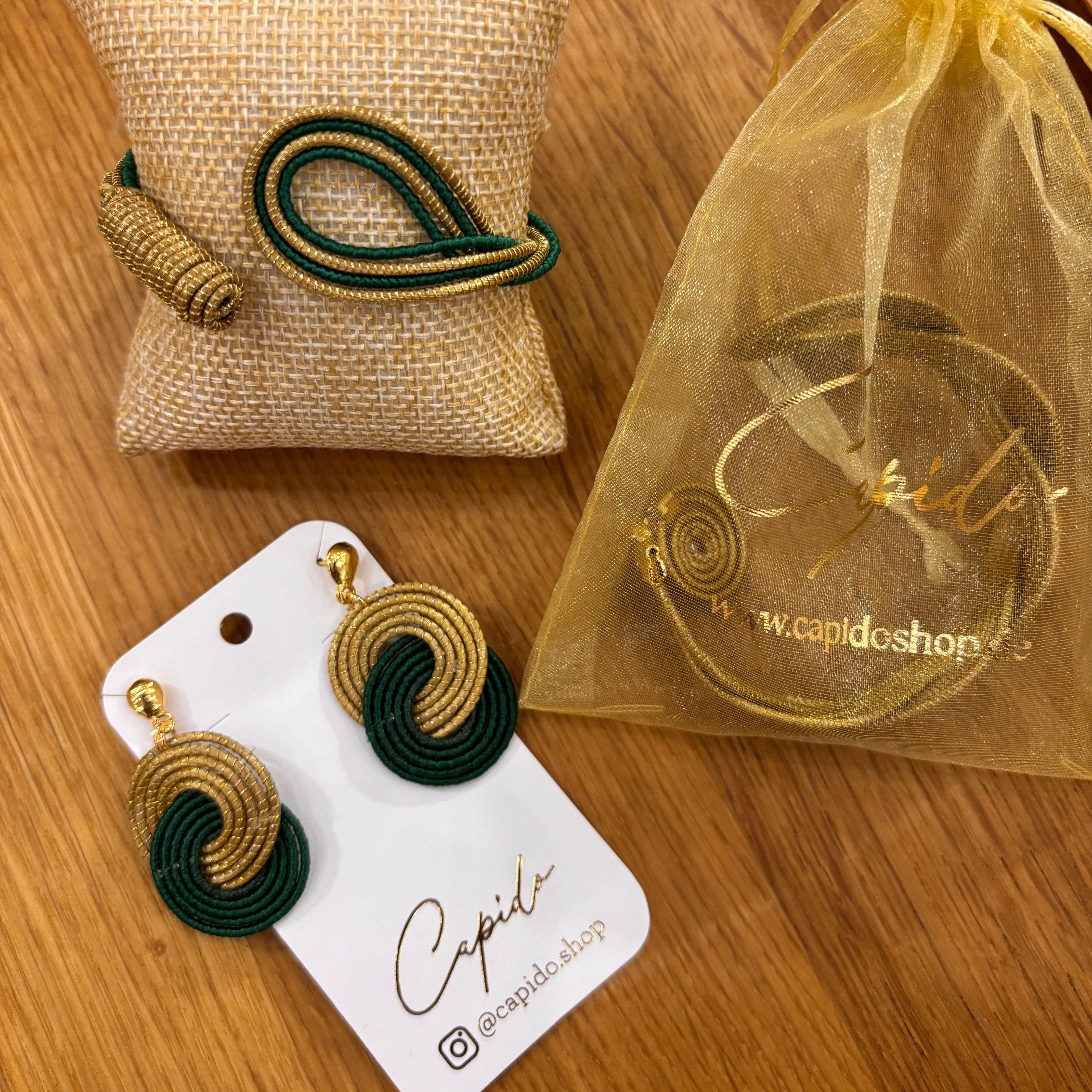 Ohrringe Tainha – Handgemachtes Unikat aus Capim Dourado | Online kaufen bei Capido Shop