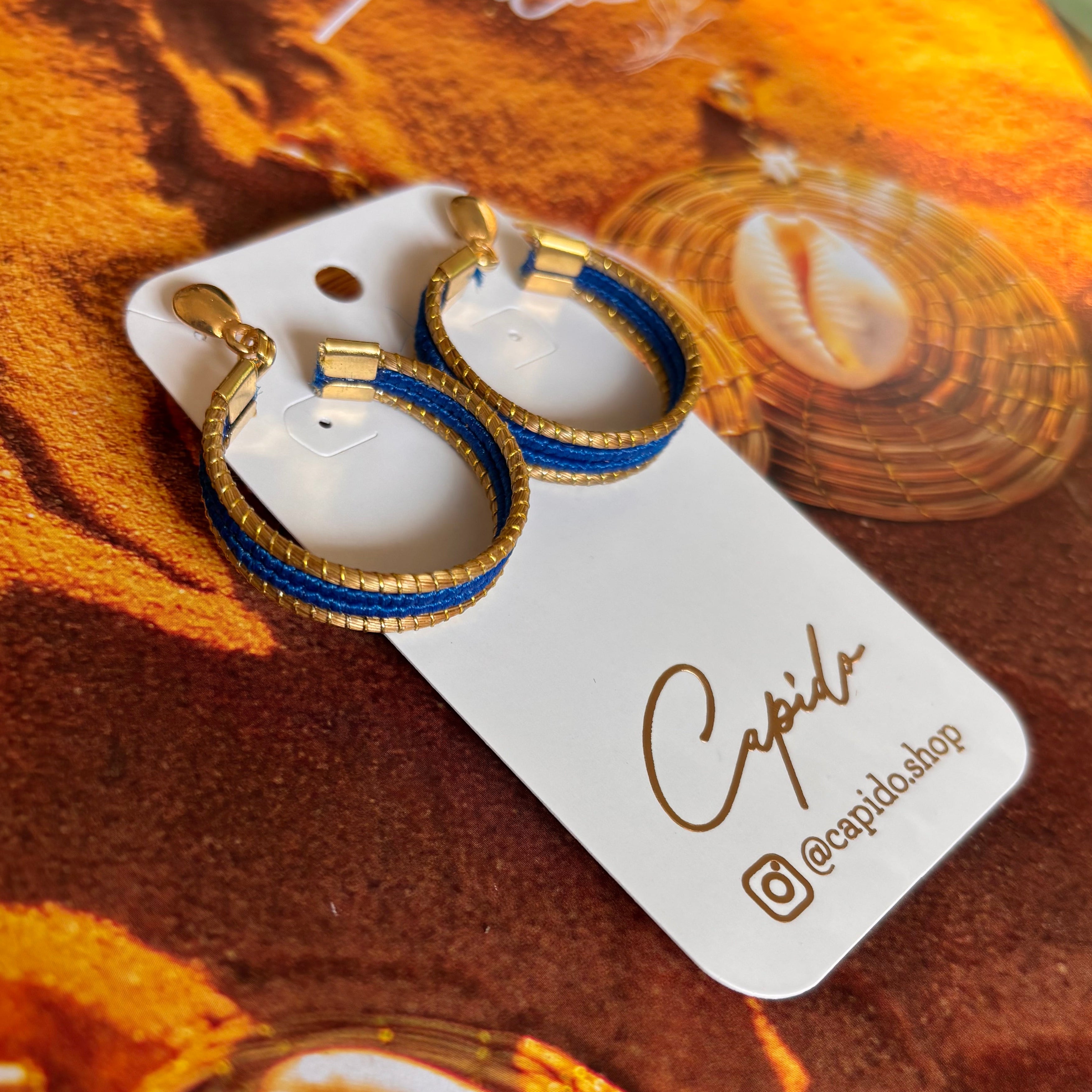 Ohringe Ubatuba – Handgemachtes Unikat aus Capim Dourado | Online kaufen bei Capido Shop