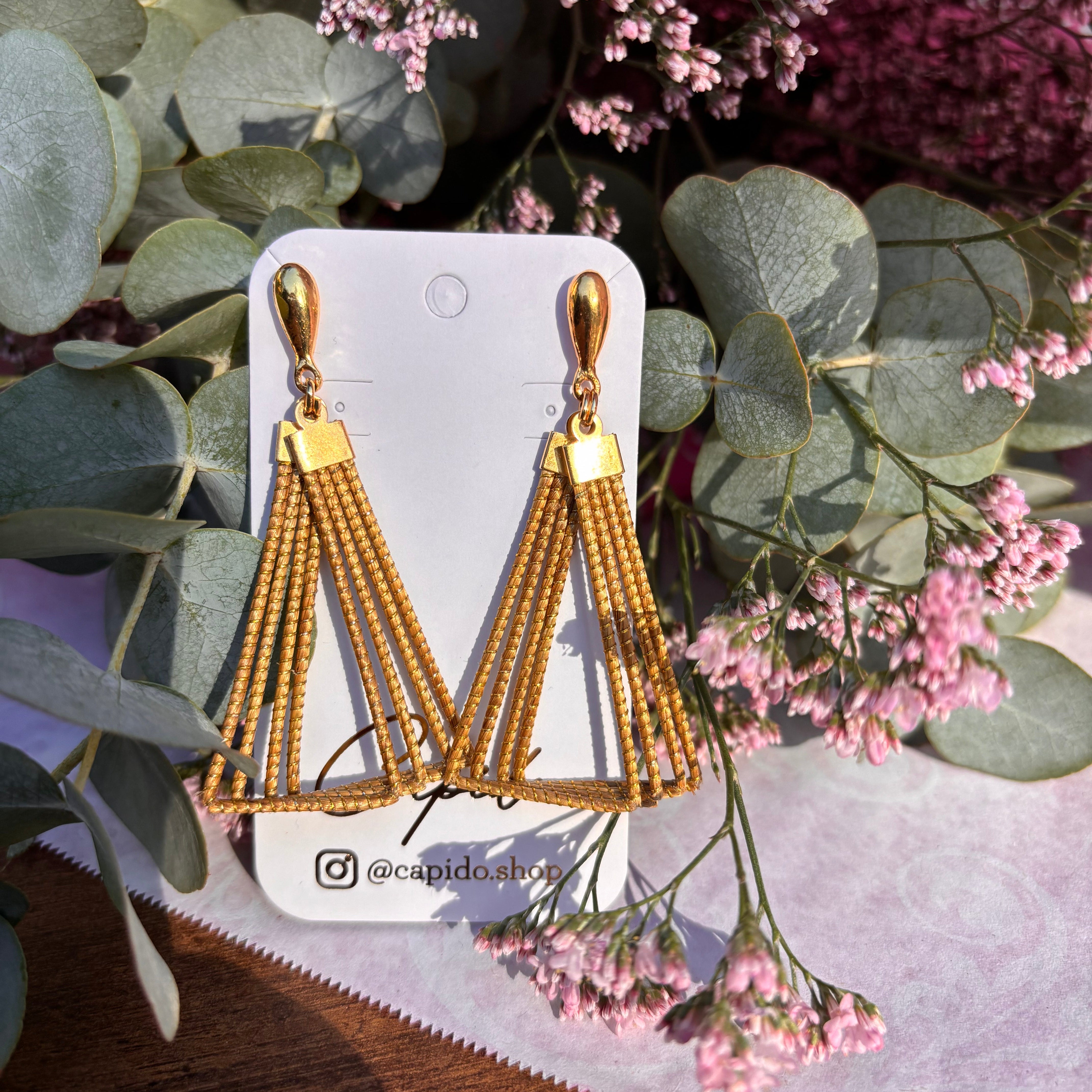 Ohrringe Barigui – Handgemachtes Unikat aus Capim Dourado | Online kaufen bei Capido Shop