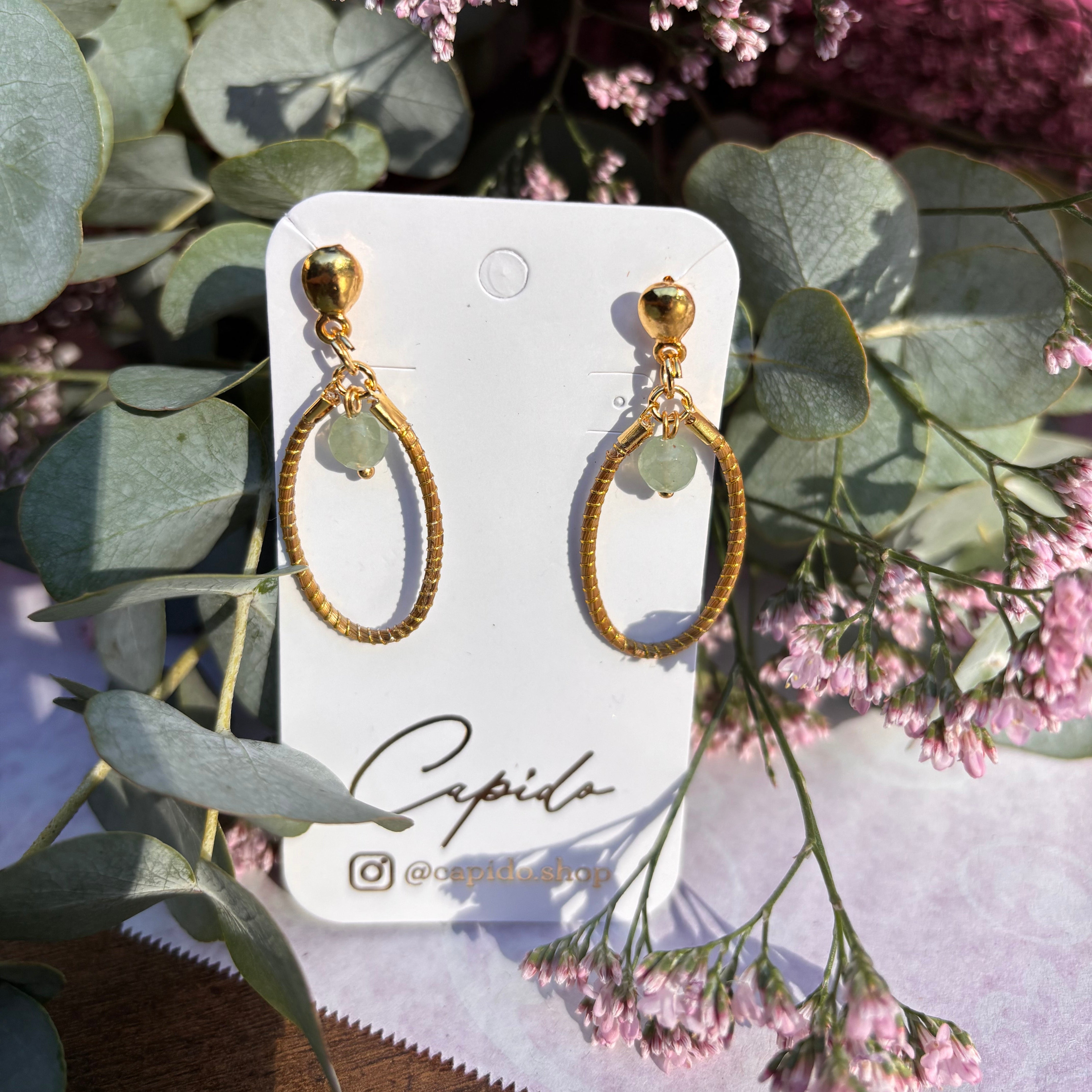 Ohrringe Cataratas – Handgemachtes Unikat aus Capim Dourado | Online kaufen bei Capido Shop