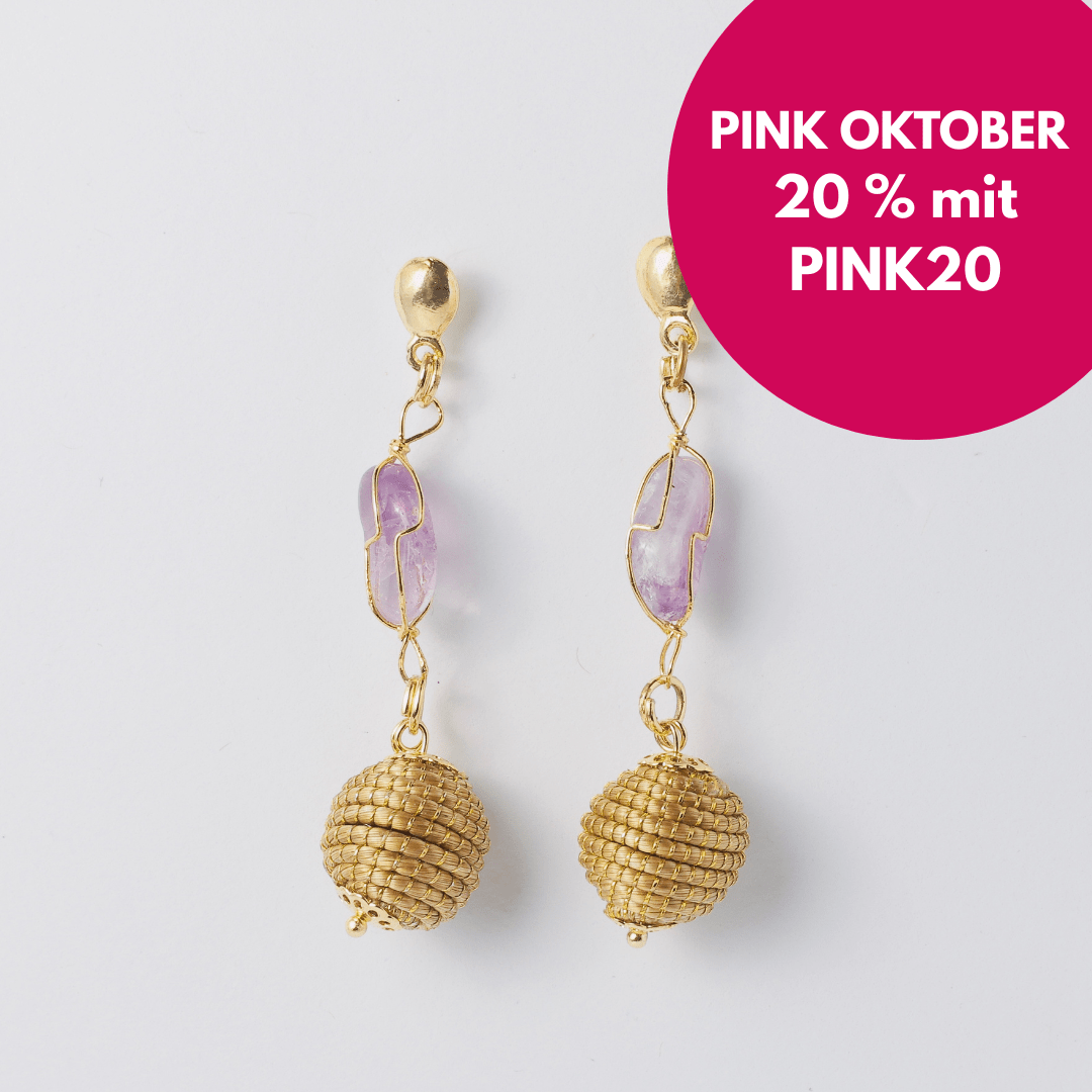 Ohringe Molusco – Handgemachtes Unikat aus Capim Dourado | Online kaufen bei Capido Shop