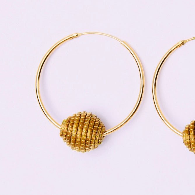 Ohrringe Batel – Handgemachtes Unikat aus Capim Dourado | Online kaufen bei Capido Shop