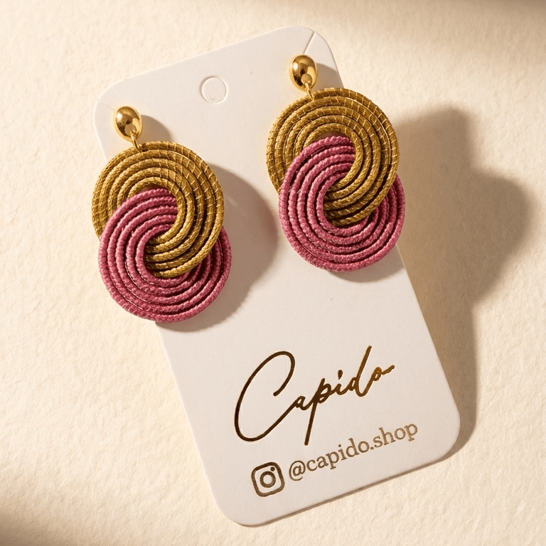 Ohrringe Tainha – Handgemachtes Unikat aus Capim Dourado | Online kaufen bei Capido Shop
