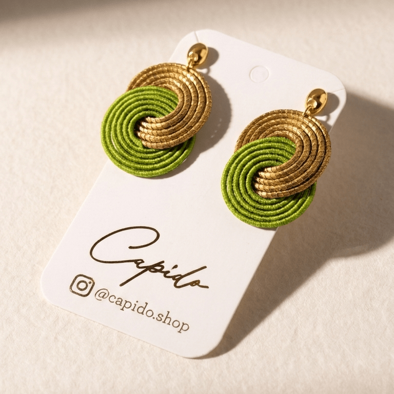 Ohrringe Tainha – Handgemachtes Unikat aus Capim Dourado | Online kaufen bei Capido Shop